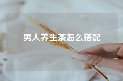男人养生茶怎么搭配