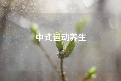 中式运动养生