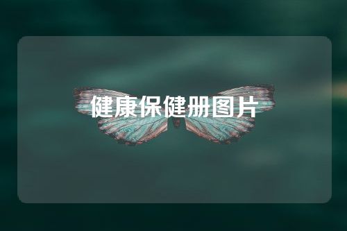 健康保健册图片