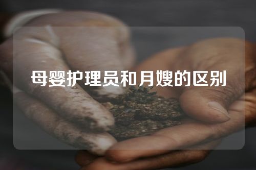 母婴护理员和月嫂的区别