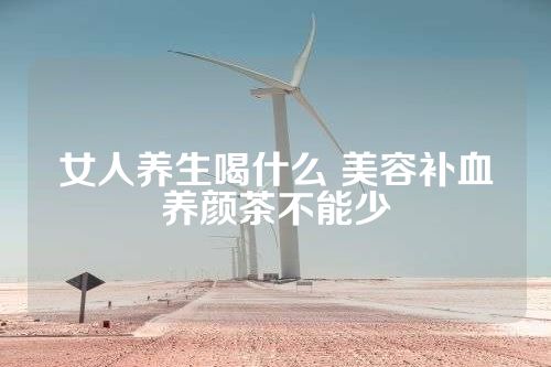 女人养生喝什么 美容补血养颜茶不能少