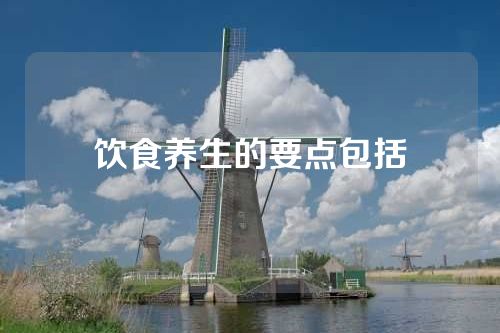 饮食养生的要点包括
