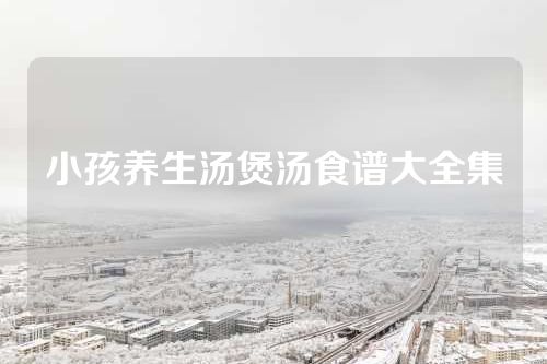 小孩养生汤煲汤食谱大全集
