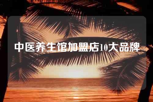 中医养生馆加盟店10大品牌