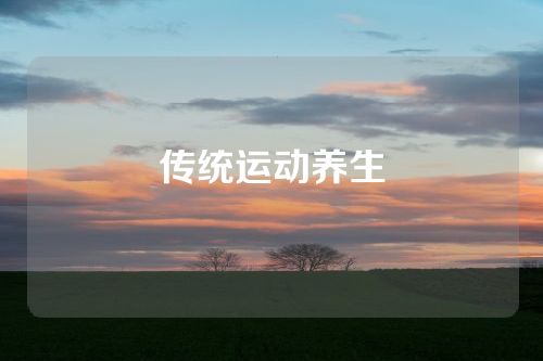 传统运动养生