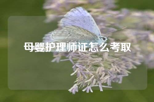 母婴护理师证怎么考取