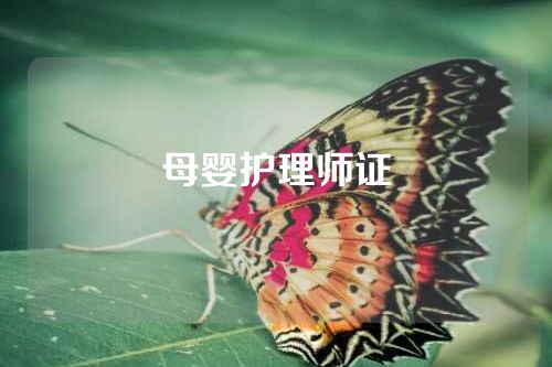 母婴护理师证