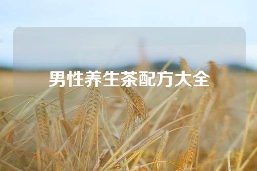 男性养生茶配方大全