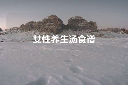 女性养生汤食谱