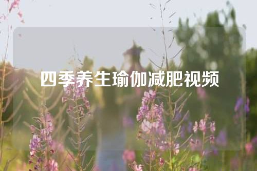四季养生瑜伽减肥视频