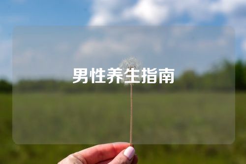 男性养生指南
