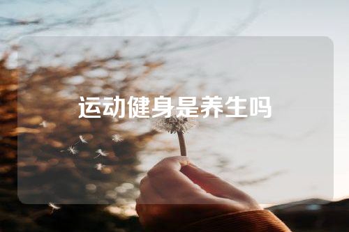 运动健身是养生吗